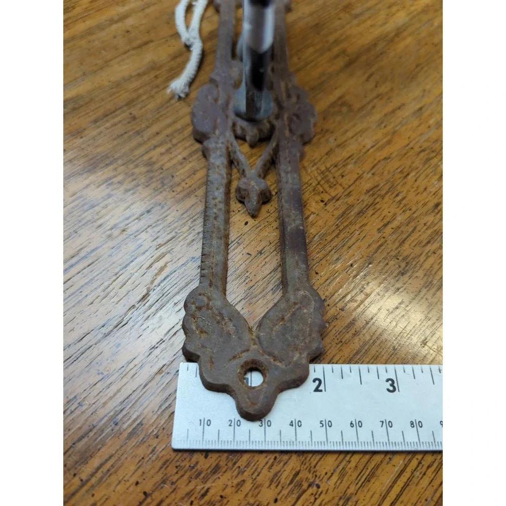 Cast‎ Iron Cow Scrolls Dinner Bell Wall Mounted Farmhouse Ranch Rustic Decor